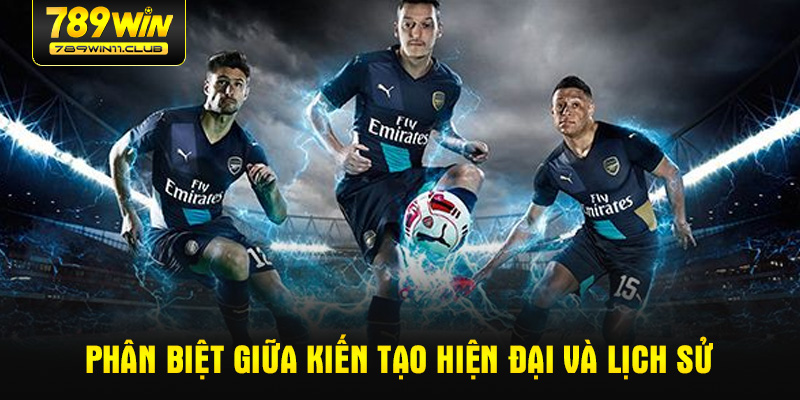 Phân biệt giữa kiến tạo hiện đại và lịch sử